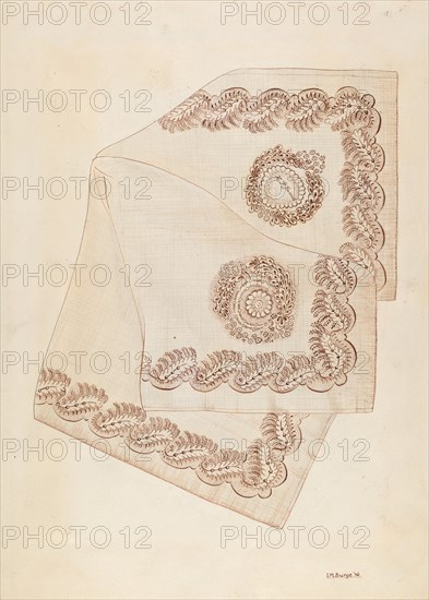 Neckerchief, 1937. Creator: Irene M. Burge.