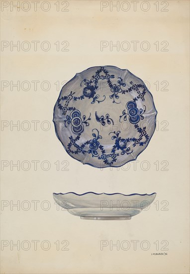 Saucer, 1936. Creator: Irene M. Burge.