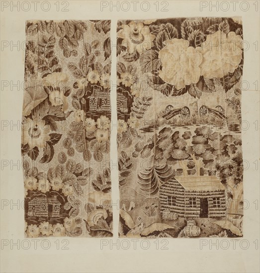 Historical Printed Textile, c. 1940. Creator: Ernest Capaldo.