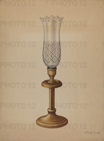 Lamp, c. 1939. Creator: Walter G. Capuozzo.