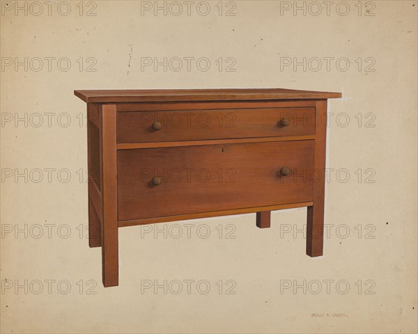 Shaker Table, c. 1938. Creator: Orville A. Carroll.