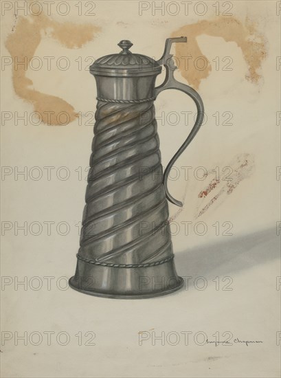 Pewter Pitcher, 1935/1942. Creator: Suzanne Chapman.
