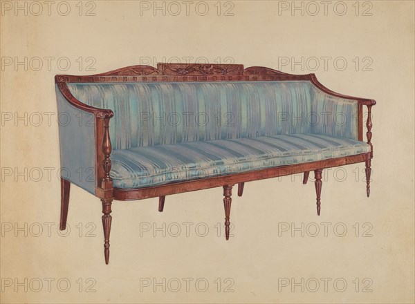 Sofa, c. 1936. Creator: Florence Choate.