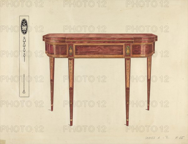 Card Table, c. 1953. Creator: Florence Choate.