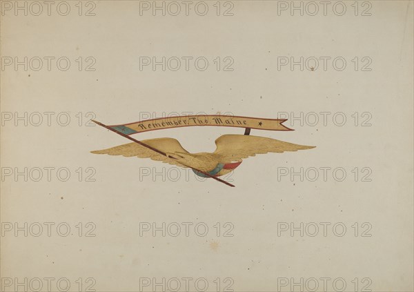 Ornamental Carving: Eagle, c. 1940. Creator: Frances Cohen.