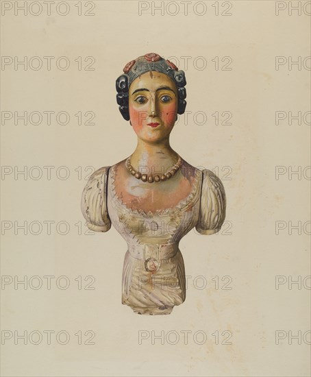 Figurehead, c. 1938. Creator: George Constantine;Constantine, George.