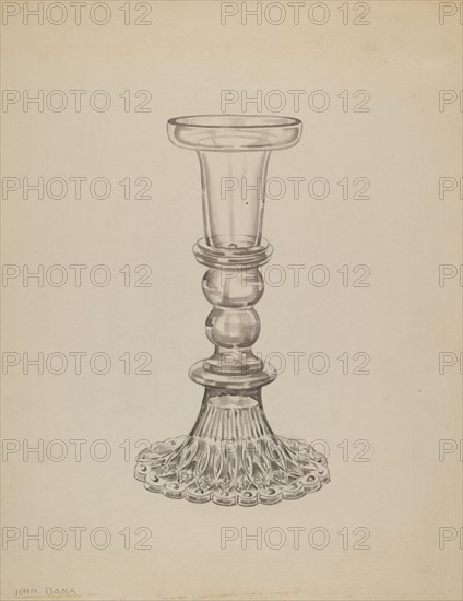 Candlestick, c. 1936. Creator: John Dana.