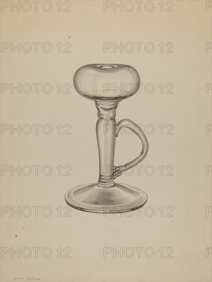 Lamp, c. 1937. Creator: John Dana.