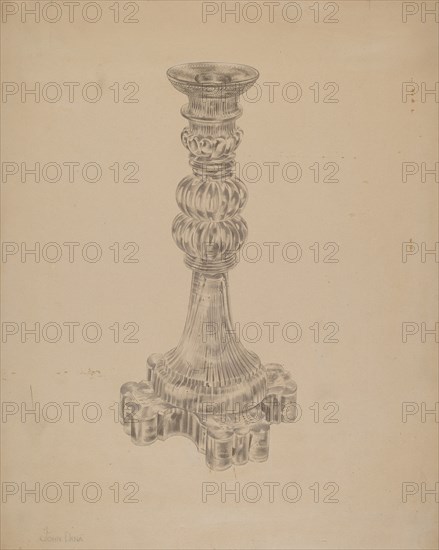 Candlestick, c. 1938. Creator: John Dana.