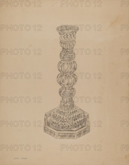 Candlestick, c. 1938. Creator: John Dana.