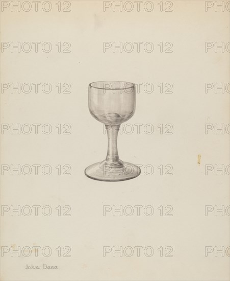 Wine Glass, c. 1940. Creator: John Dana.