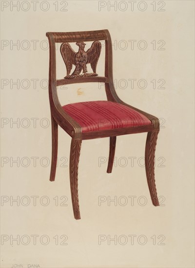 Side Chair, c. 1939. Creator: John Dana.