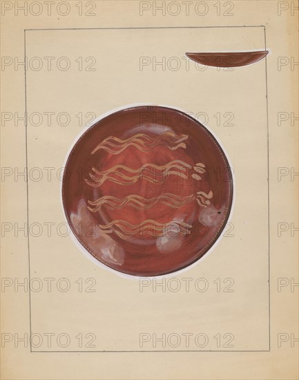 Plate, c. 1936. Creator: John Dana.