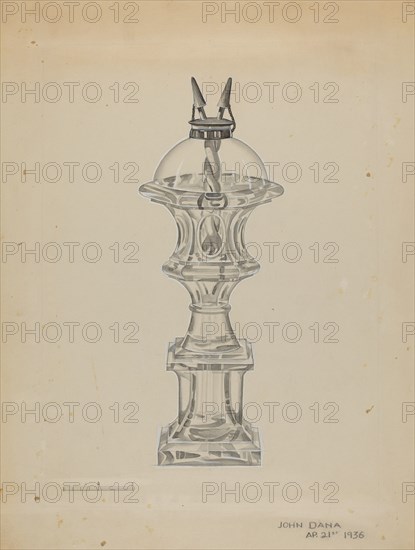 Lamp, 1936. Creator: John Dana.