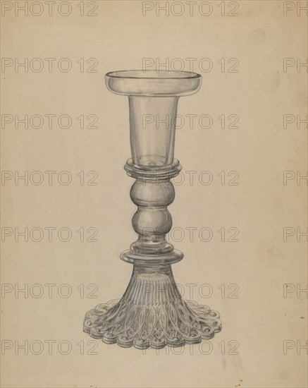 Candlestick, c. 1936. Creator: John Dana.