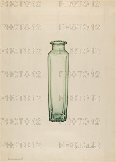 Medicine Bottle, c. 1936. Creator: John Dana.