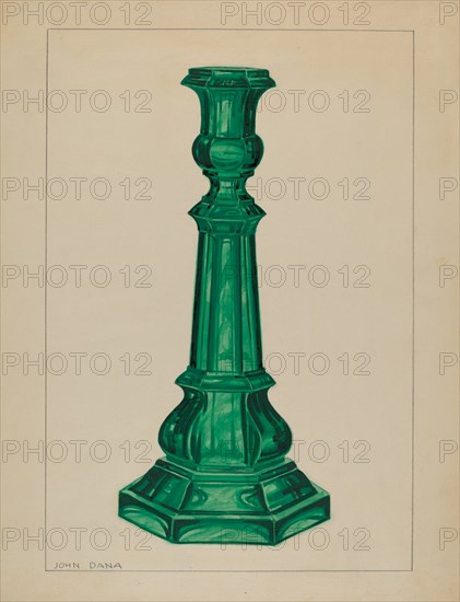 Candlestick, c. 1937. Creator: John Dana.