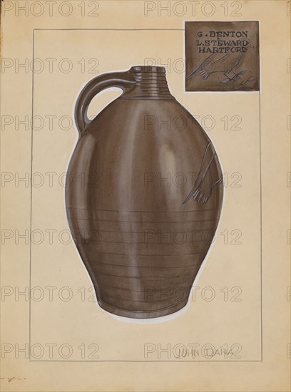 Jug, c. 1936. Creator: John Dana.