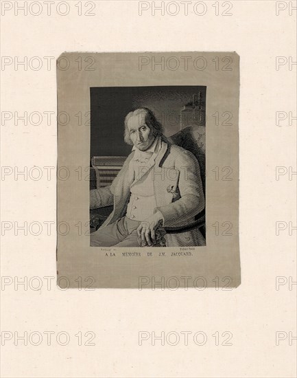 Portrait of Joseph Marie Jacquard (1752-1834), Lyon, 19th century. Creator: Michel-Marie Carquillat.