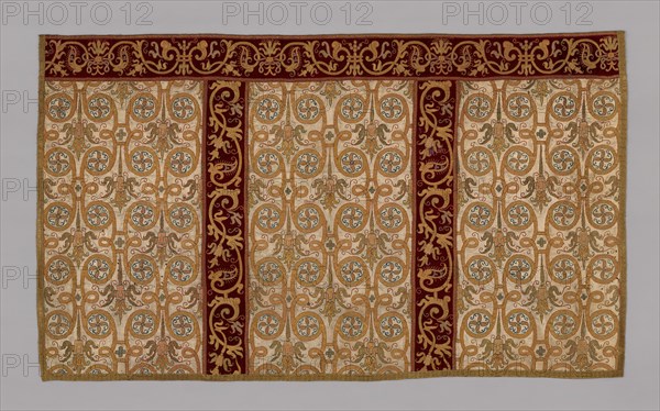 Altar piece (part of a chasuble), Spain, 17th century. Creator: Unknown.