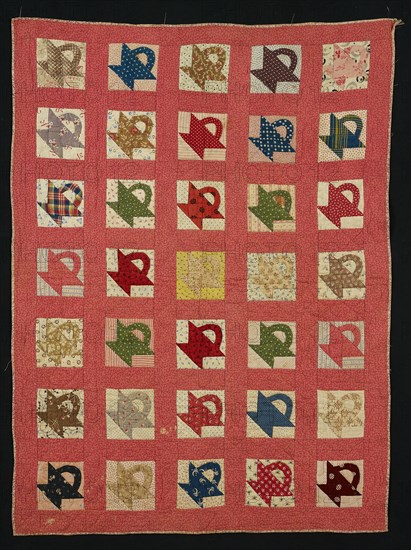 Crib Quilt, United States, 19th century. Creator: Unknown.