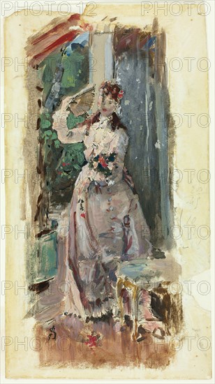 The Corner of the Balcony, c. 1877. Creator: Alfred Stevens.