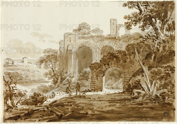 Landscape with Roman Ruins, n.d. Creator: Andrew Wilson.