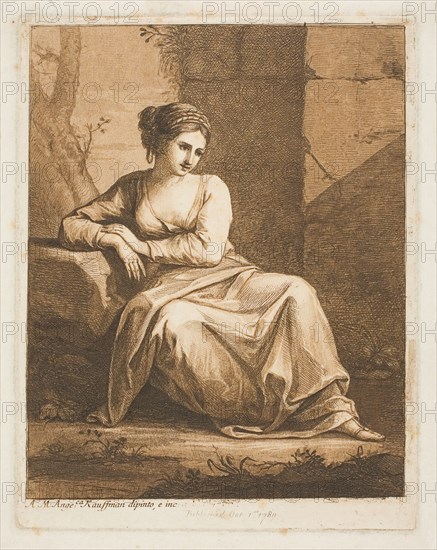 The Muse, 1766. Creator: Angelica Kauffman.