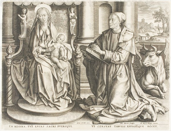 Saint Luke Painting the Virgin, n.d. Creator: Antoine Joseph Wiertz.