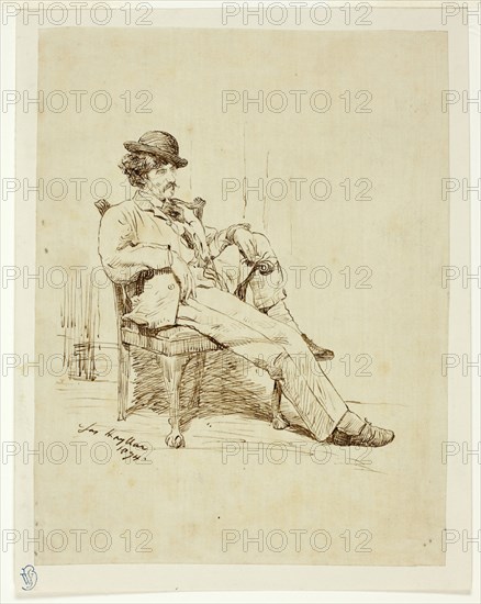 Whistler Resting, 1874. Creator: James Hayllar.