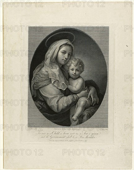 Madonna and Child, 1798. Creator: William Sharp.