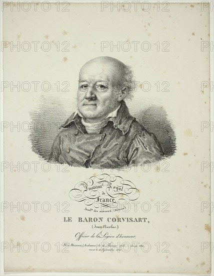 Portrait of Jean-Nicolas, Baron Corvisart, 1822. Creator: Julien Leopold Boilly.