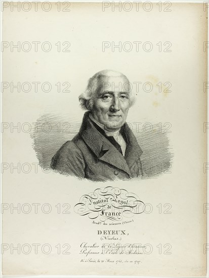 Portrait of Nicolas Deyeux, 1822. Creator: Julien Leopold Boilly.