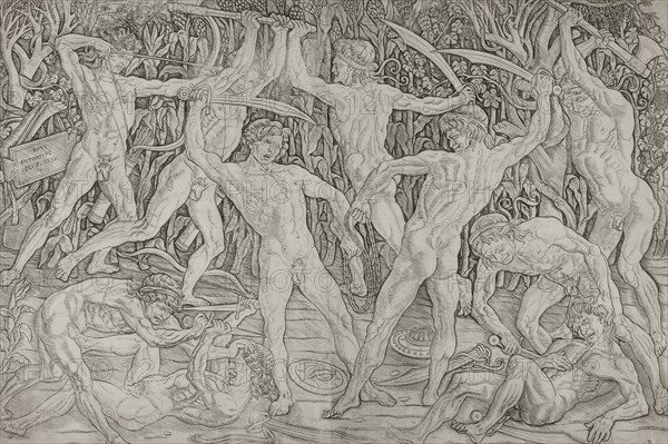 Battle of the Naked Men, 1489-95. Creator: Antonio del Pollaiuolo.