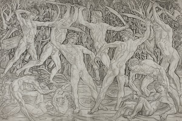 Battle of the Naked Men, 1489-95. Creator: Antonio del Pollaiuolo.