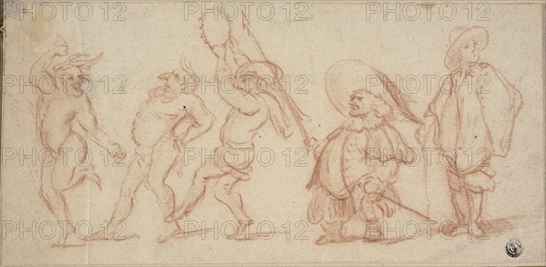 Carnival Figures, n.d. Creator: Baccio del Bianco.