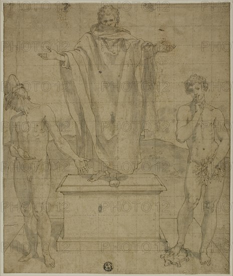 Study for Allegory of Faith and Silence, 1500/95. Creator: Bartolomeo Cesi.