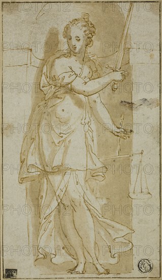 Justice, 1550/69. Creator: Bernardino India.