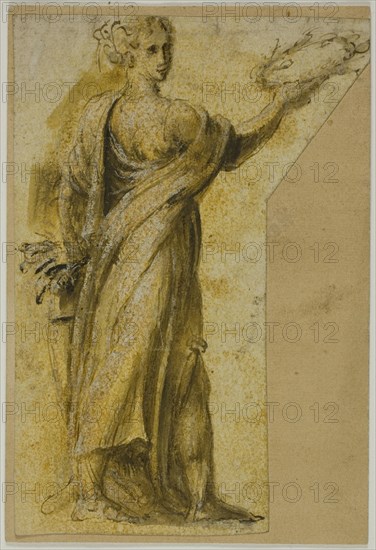 Standing Woman with Laurel Wreath, n.d. Creator: Biagio Pupini.