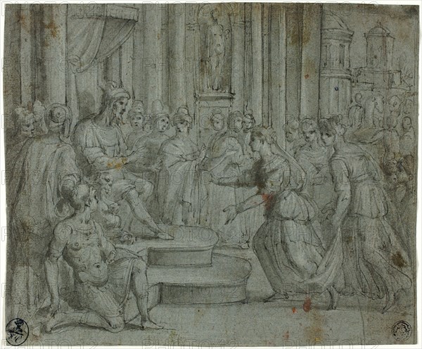 Solomon Receiving the Queen of Sheba, n.d. Creator: Bernardo Castello.