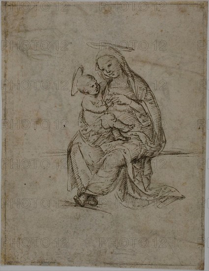 Virgin and Child (recto); Putti (verso), n.d. Creator: Unknown.