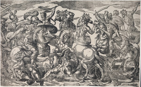 Battle of the Lapiths and Centaurs, c.1600. Creator: Geronima Cagnaccia Parasole.