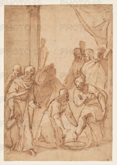 Christ Washing the Disciples’ Feet, 1582/84. Creator: Giovanni Balducci.