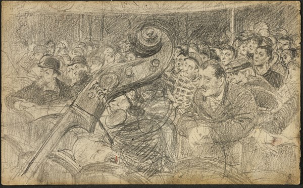 Audience at a Parisian Theatre II, c.1885. Creator: Giovanni Boldini.