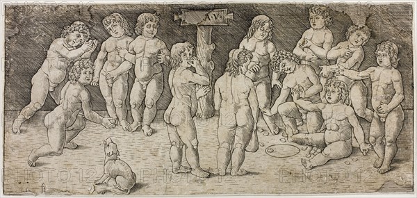 Twelve Cupids Playing, c.1477. Creator: Giovan Pietro Birago.