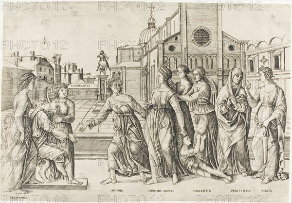 The Calumny of Apelles, 1500/1506. Creator: Girolamo Mocetto.