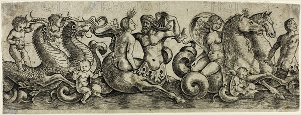 Frieze with Tritons and Nymphs, 1515/20. Creator: Girolamo Mocetto.