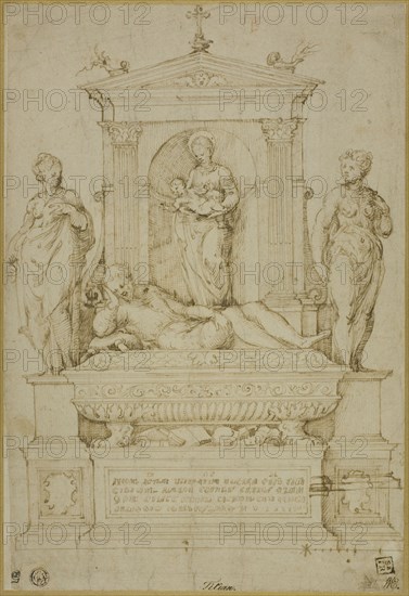 Project for a Tomb, 1537/43. Creator: Giulio Campi.