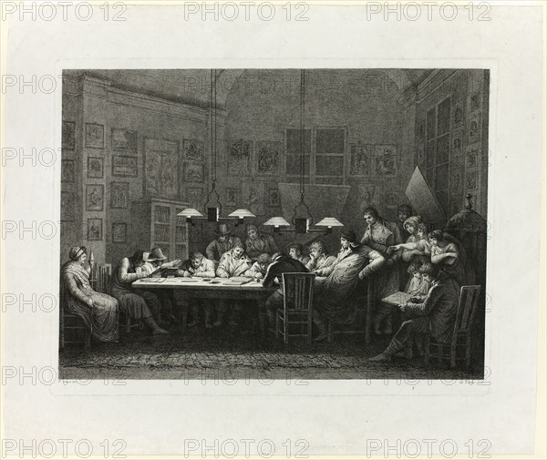 Francesco Rosaspina's Drawing School, 1811. Creator: Giulio Tomba.