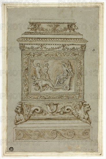 Pedestal with Relief of the Triumph of Ariadne, n.d. Creator: Giuseppe Maria Mazzuoli.